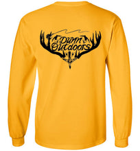 Load image into Gallery viewer, DunnOutdoors logo on back longsleeve shirt.
