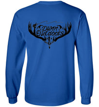 Load image into Gallery viewer, DunnOutdoors logo on back longsleeve shirt.

