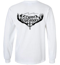 Load image into Gallery viewer, DunnOutdoors logo on back longsleeve shirt.
